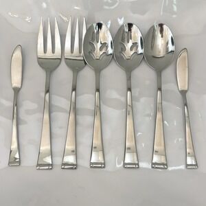 Reed & Barton Glossy 18/10 Stainless 7 pc HOSTESS SERVING Spoon Butter Spreader‎